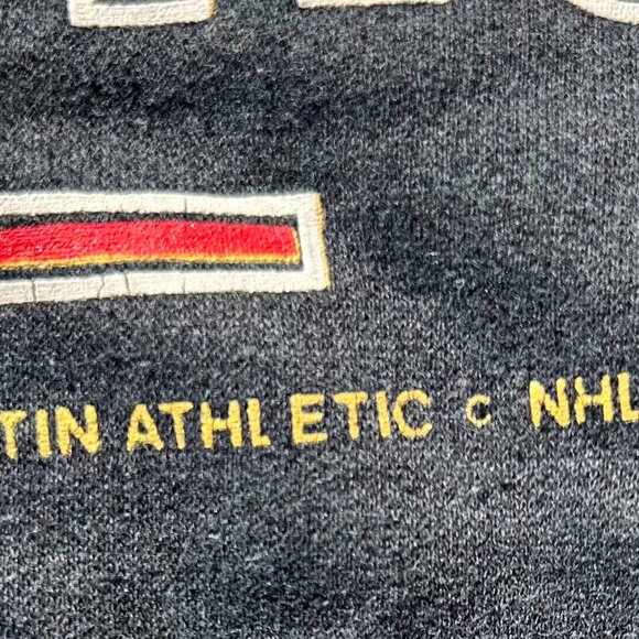 Vintage 92 Chicago Blackhawks Hoodie Sz L Bulletin Athletics Footlocker - Picture 3 of 11